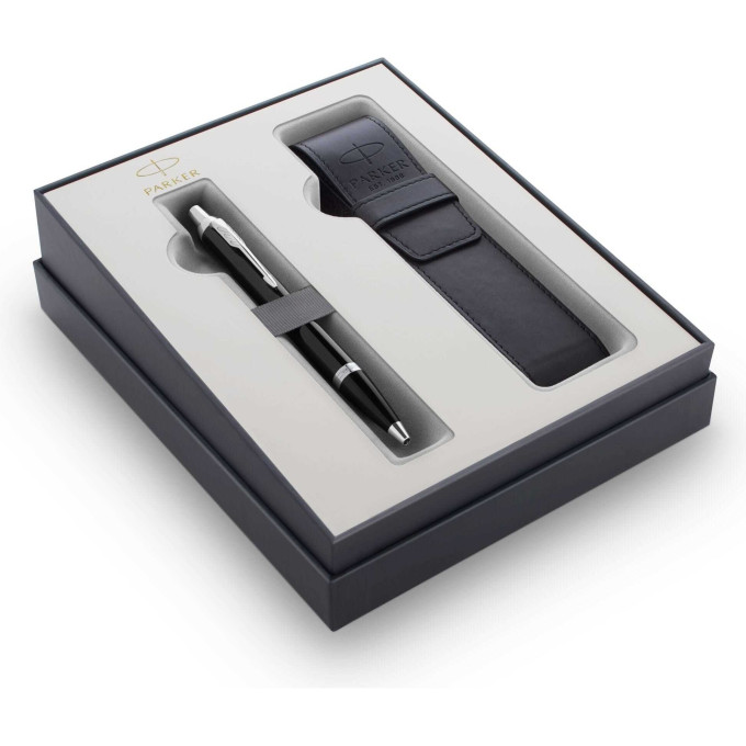 Набор PARKER IM CORE GIFT 20 BLACK CT ручка шариковая с синим стержнем 