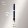 Ручка перьевая PARKER IM MATTE BLUE CT, F CW1931647
