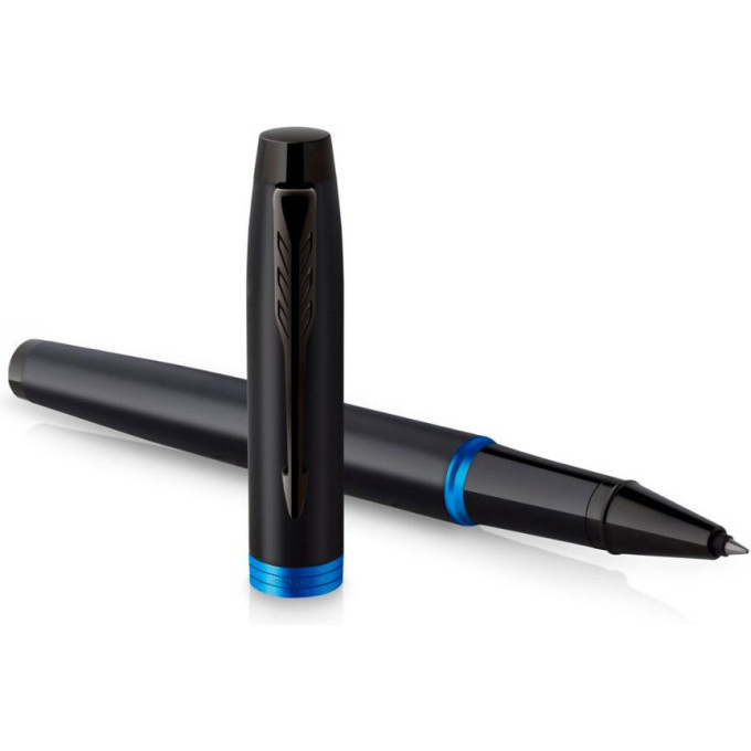 Ручка роллер PARKER IM VIBRANT RINGS T315 CW2172860 MARINE BLUE PVD F